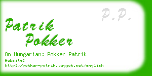 patrik pokker business card